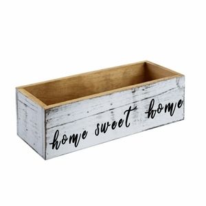 Home sweet home wooden box centerpiece